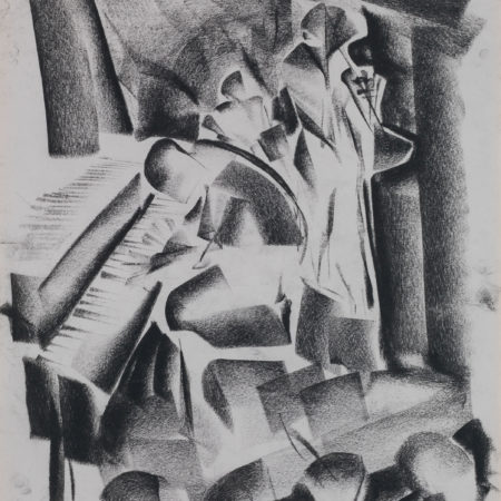 Charcoal drawing by Doug Gilmour - Trio's Second Set
