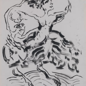 Charcoal drawing by Doug Gilmour - Pan's Syrinx
