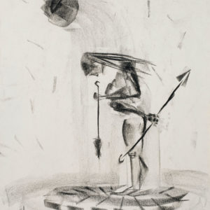 Charcoal drawing by Doug Gilmour - Discovering Time